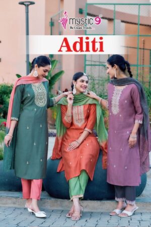 MYSTIC 9 ADITI VOL 1 ROMAN SILK READYMADE KURTI 12.jpg