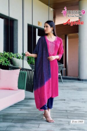 MYSTIC 9 AYESHA VOL 1 RAYON EMBROIDERY KURTI 10.jpg