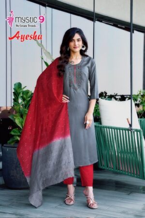 MYSTIC 9 AYESHA VOL 1 RAYON EMBROIDERY KURTI 11.jpg
