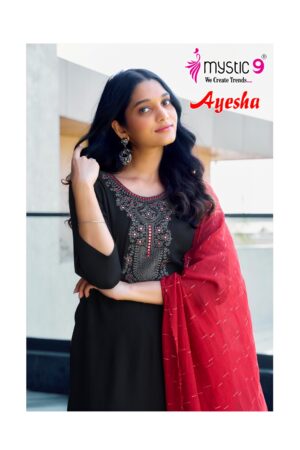 MYSTIC 9 AYESHA VOL 1 RAYON EMBROIDERY KURTI 6.jpg