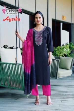 MYSTIC 9 AYESHA VOL 1 RAYON EMBROIDERY KURTI 7.jpg