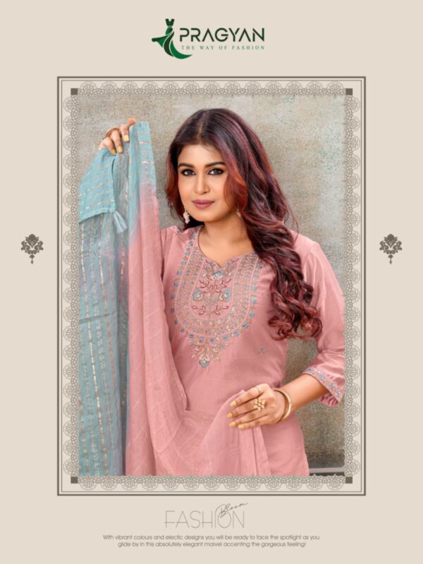 PRAGYAN RESHAM VOL 1 HEAVY CHANDERI KURTI 11.jpg