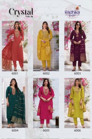RADHIKA LIFESTYLE CRYSTAL VOL 6 ROMAN SILK KURTI 3.jpg