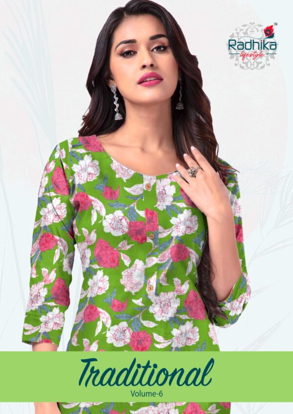 RADHIKA LIFESTYLE TRADITIONAL VOL 6 COTTON KURTI 7.jpg