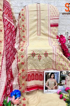 SHRADDHA DESIGNER BIN SAEED VOL 14 COTTON SUITS 4.jpg