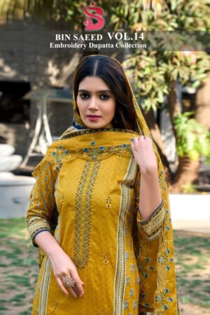 SHRADDHA DESIGNER BIN SAEED VOL 14 COTTON SUITS 6.jpg