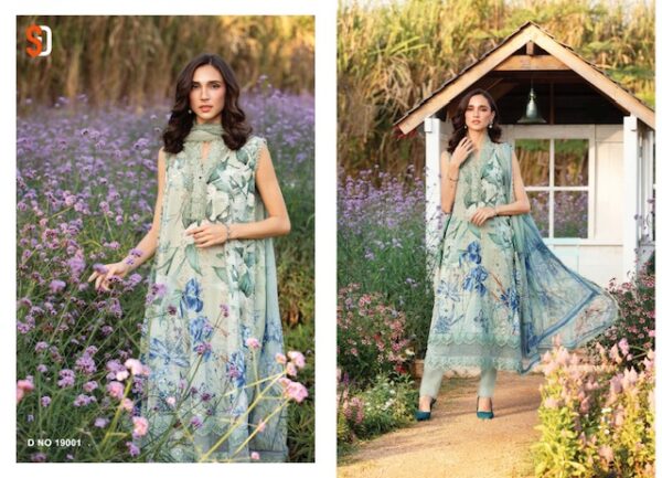 SHRADDHA DESIGNER MARIA B VOL 19 CHIKANKARI SUITS 13.jpg