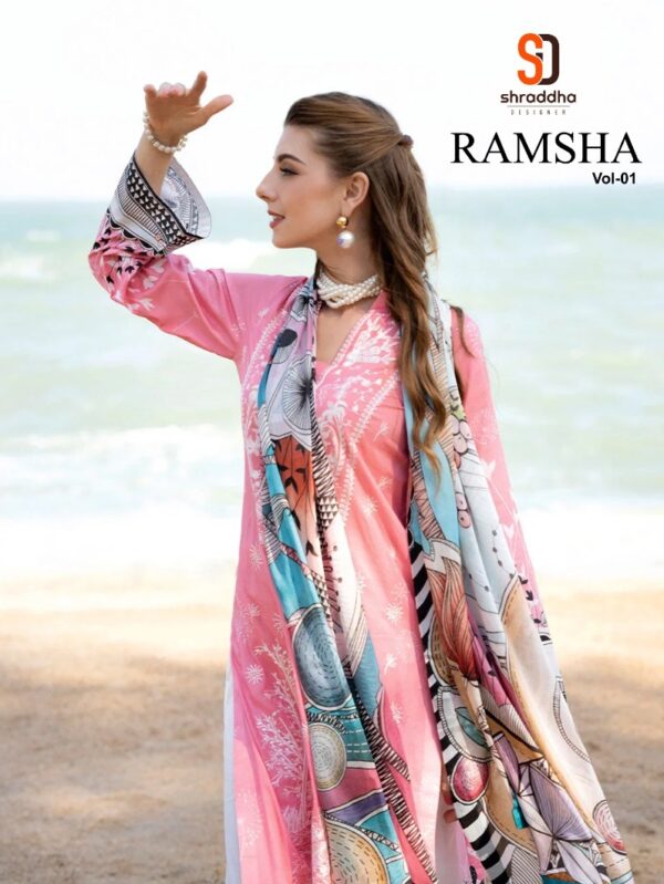 SHRADDHA DESIGNER RAMSHA VOL 1 PURE COTTON SUITS 1.jpg
