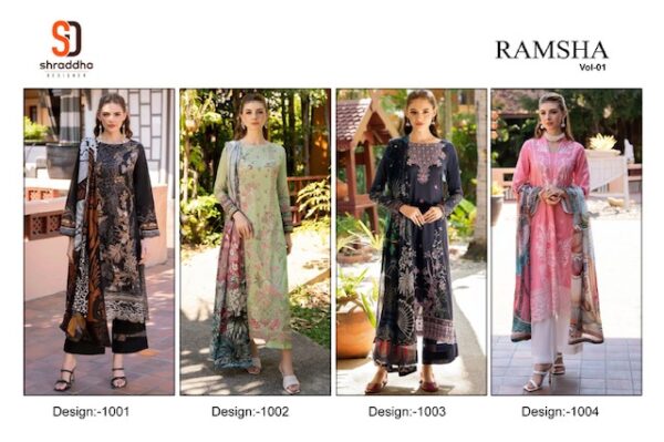 SHRADDHA DESIGNER RAMSHA VOL 1 PURE COTTON SUITS 8.jpg