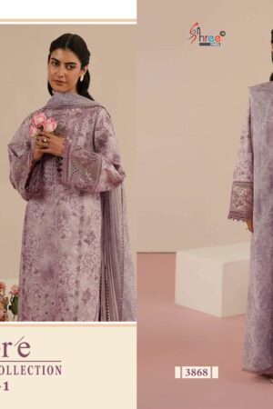 SHREE FABS OMBRE CHIKANKARI VOL 1 LAWN SUITS 3.jpg