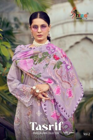 SHREE FABS TASRIF VOL 2 PAKISTANI LAWN SUITS 11 e1744185831632.jpg