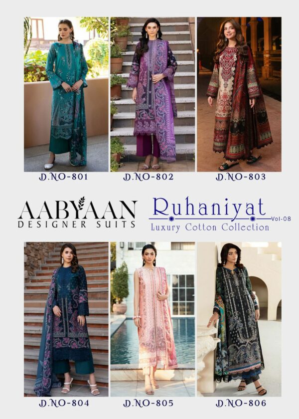 AABYAAN RUHANIYAT VOL 8 COTTON KARACHI SUITS CATALOG 10.jpg