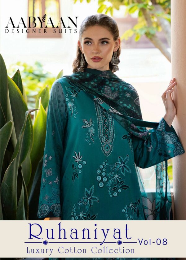 AABYAAN RUHANIYAT VOL 8 COTTON KARACHI SUITS CATALOG 11.jpg