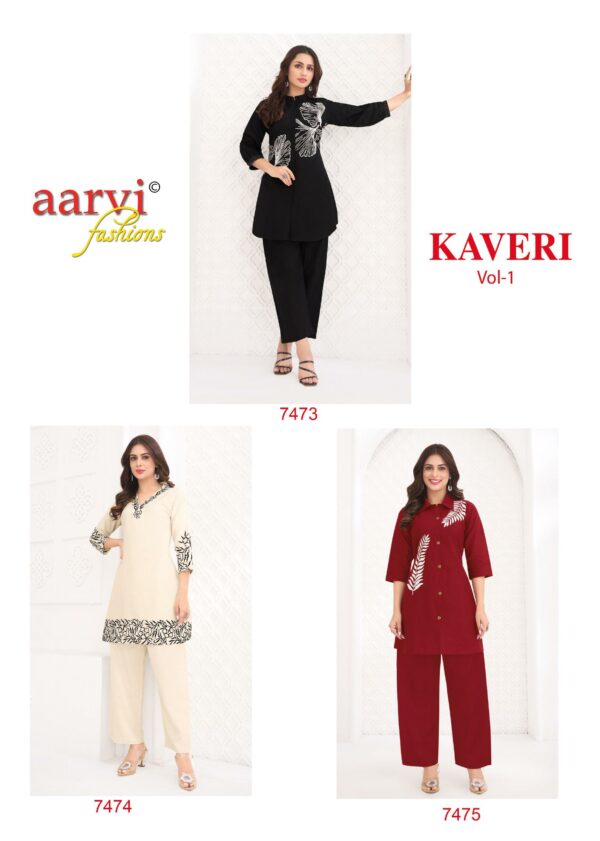 AARVI FASHION KAVERI VOL 1 EMBROIDERY CO ORD SET 13.jpg