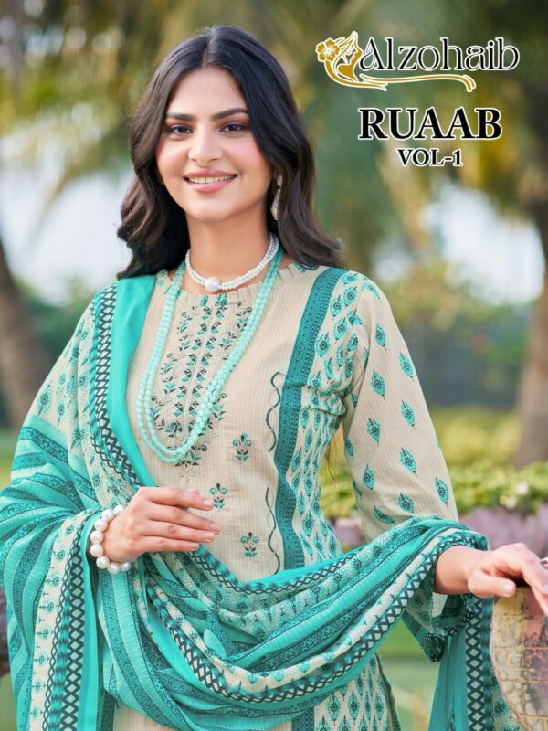ALZOHAIB RUAAB VOL 1 PURE COTTON PRINTED SUITS 1.jpg
