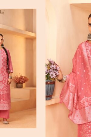 AZARA BANARASI ADHA VOL 5 Rehmat Boutique  AZARA BANARASI ADHA VOL 5 COTTON JACQUARD SUITS 3.jpg