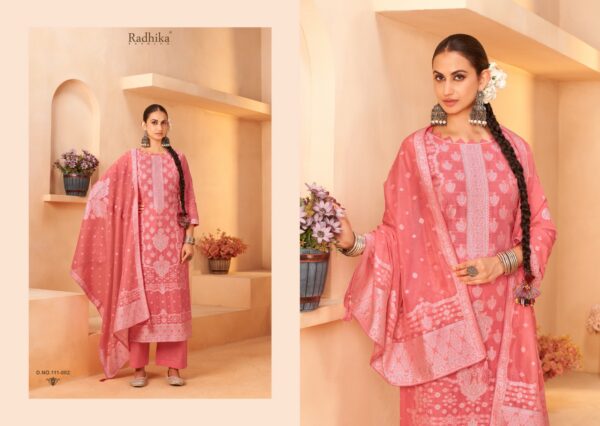 AZARA BANARASI ADHA VOL 5 Rehmat Boutique  AZARA BANARASI ADHA VOL 5 COTTON JACQUARD SUITS 3.jpg