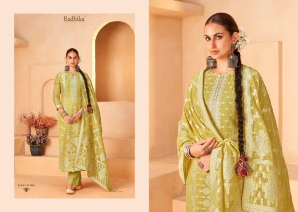 AZARA BANARASI ADHA VOL 5 Rehmat Boutique  AZARA BANARASI ADHA VOL 5 COTTON JACQUARD SUITS 5.jpg