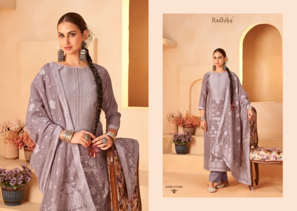 AZARA BANARASI ADHA VOL 5 Rehmat Boutique  AZARA BANARASI ADHA VOL 5 COTTON JACQUARD SUITS 6.jpg