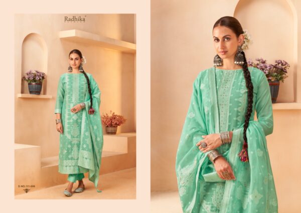 AZARA BANARASI ADHA VOL 5 Rehmat Boutique  AZARA BANARASI ADHA VOL 5 COTTON JACQUARD SUITS 7.jpg