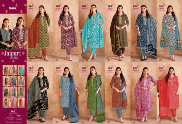 KALA JAIPURI VOL 7 READYMADE KURTI PANT DUPATTA 12.jpg