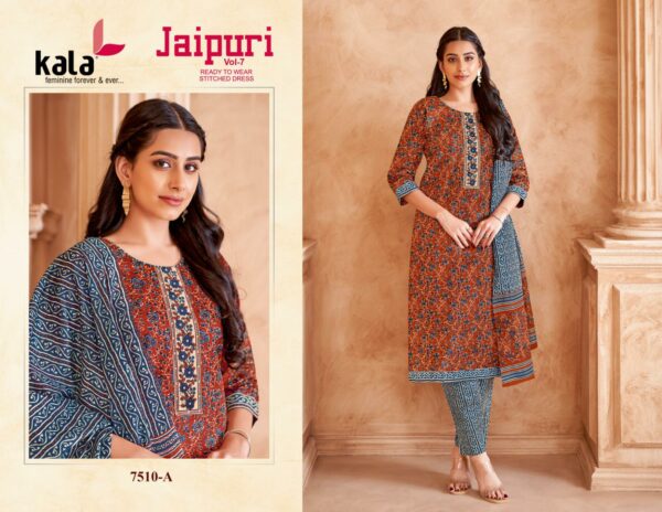 KALA JAIPURI VOL 7 READYMADE KURTI PANT DUPATTA 7.jpg