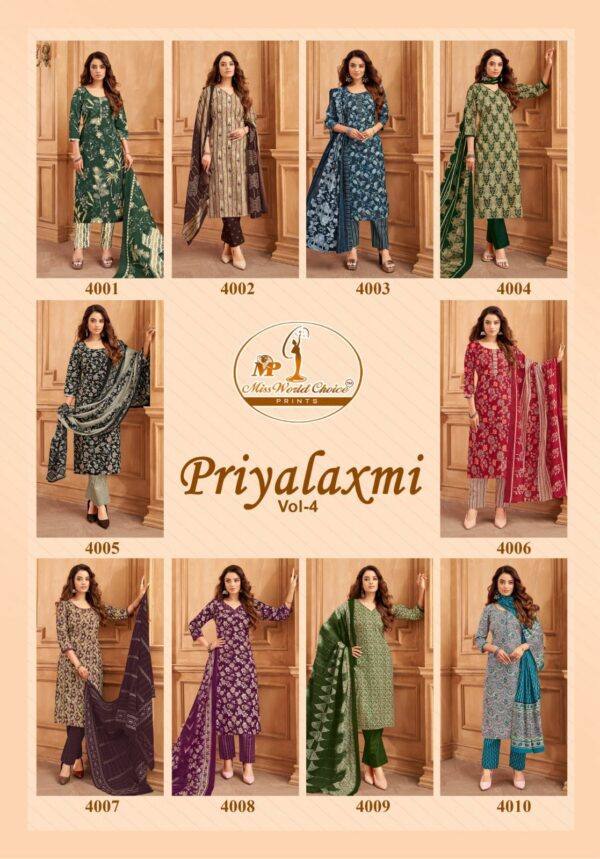 MISS WORLD PRIYALAXMI VOL 34 COTTON PRINTED SUITS 3.jpg