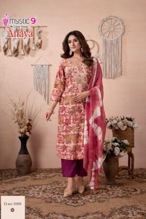 MYSTIC 9 ANAYA VOL 3 HEAVY RAYON REDAYMADE KURTI 16.jpg