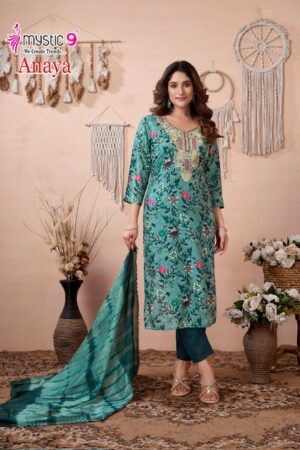 MYSTIC 9 ANAYA VOL 3 HEAVY RAYON REDAYMADE KURTI 6.jpg