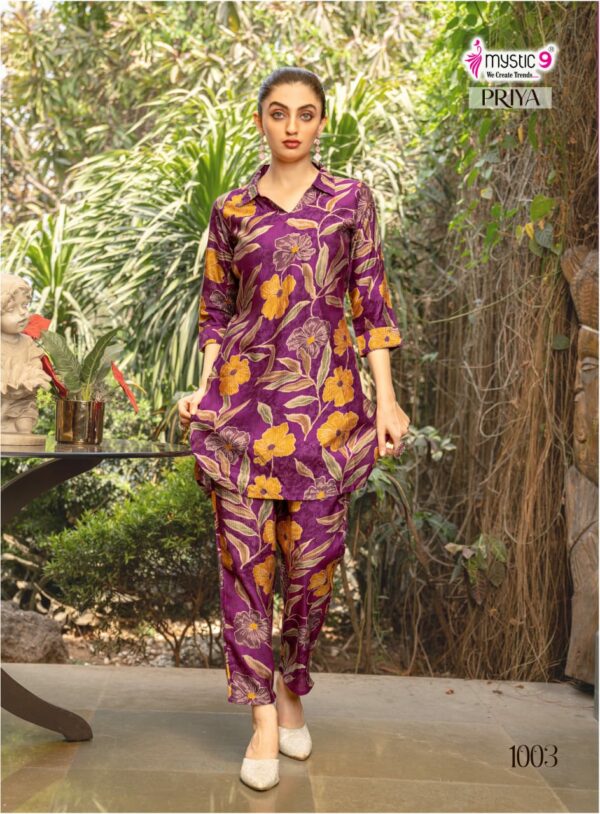 MYSTIC 9 PRIYA VOL 1 PRINTED CO ORD SET WHOLESALER 2.jpg