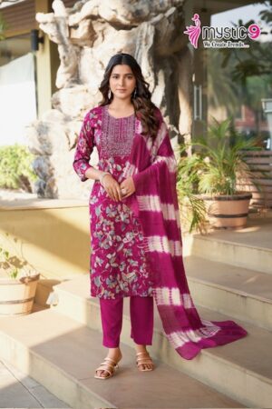 MYSTIC 9 SABRI VOL 6 RAYON PRINTED READYMADE KURTI 3.jpg