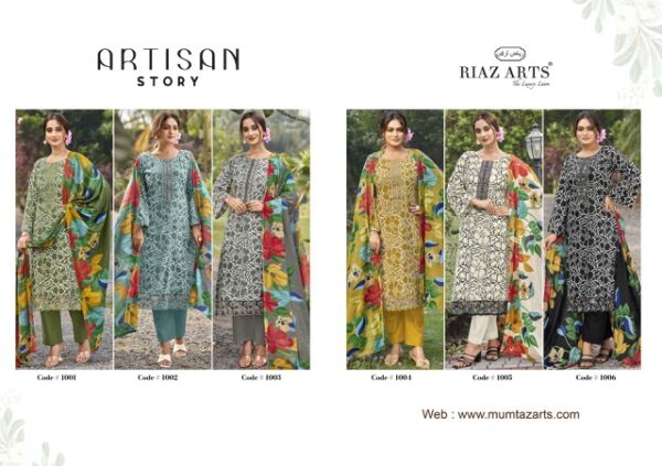 RIAZ ARTS ARTISAN STORY PURE LAWN PRINTED SUITS 8.jpg