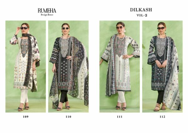 RUMEHA DILKASH VOL 2 Rehmat Boutique  RUMEHA DILKASH VOL 2 PURE COTTON EMBROIDERY SUITS 4.jpg