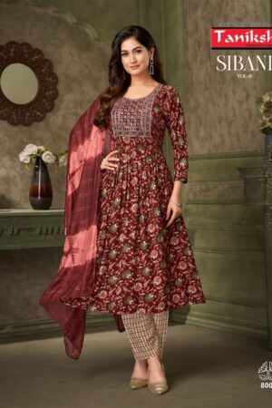 TANIKSH SIBANI VOL 8 READYMADE ANARKALI STYLE KURTI 1.jpg