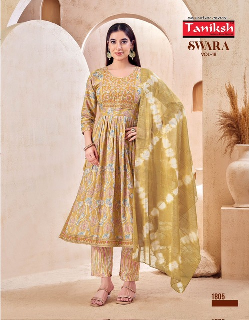 TANIKSH SWARA VOL 18 Rehmat Boutique  TANIKSH SWARA VOL 18 RAYON READYMADE KURTI 2.jpg