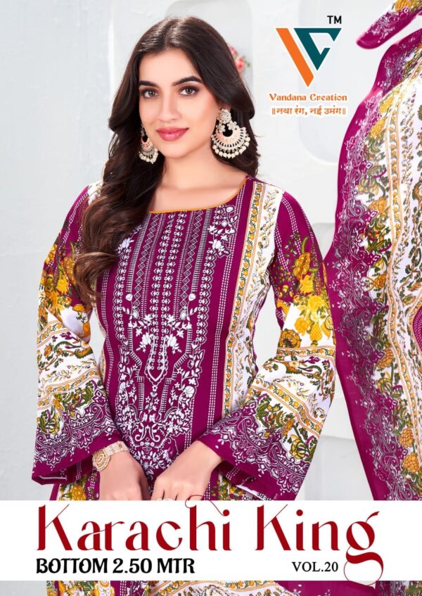 VANDANA‎‎‎‎ CREATION KARACHI‎ KING VOL 20 COTTON SUITS 10.jpg