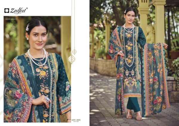 ZULFAT RAABTA VOL 6 Rehmat Boutique  ZULFAT RAABTA VOL 7 PURE JAM COTTON PRINTED SUITS 4.jpg