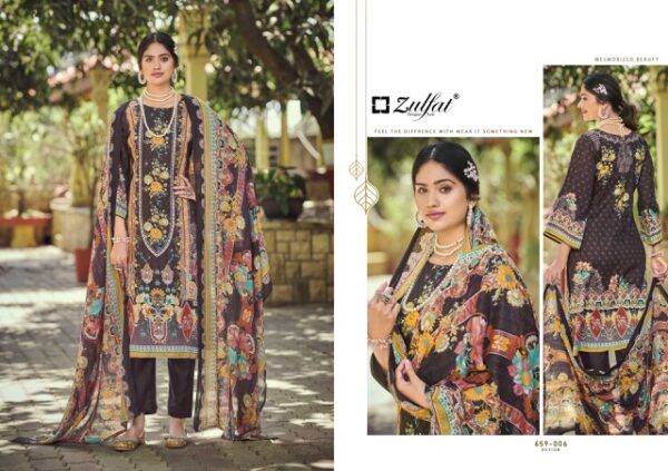 ZULFAT RAABTA VOL 6 Rehmat Boutique  ZULFAT RAABTA VOL 7 PURE JAM COTTON PRINTED SUITS 5.jpg