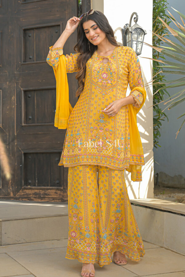 Shivali S4u Mustard Magic-Sharara Set New Arrival 2025 Rehmat Boutique  626 1.jpg
