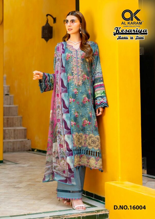 AL KARAM KESARIYA VOL 16 Rehmat Boutique  AL KARAM KESARIYA VOL 16 LAWN PRINTED SUITS 5.jpg