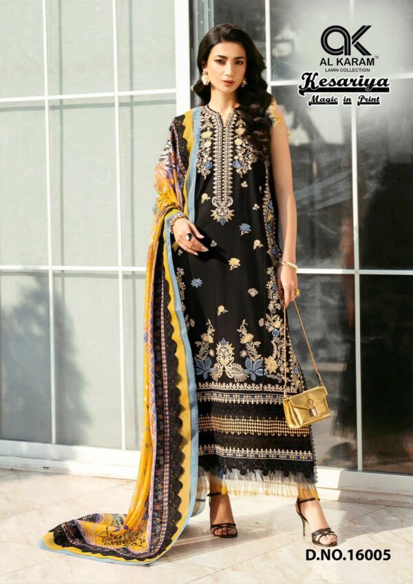 AL KARAM KESARIYA VOL 16 Rehmat Boutique  AL KARAM KESARIYA VOL 16 LAWN PRINTED SUITS 6.jpg
