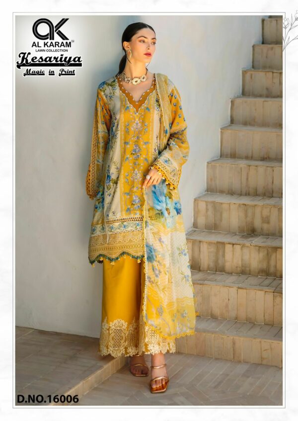 AL KARAM KESARIYA VOL 16 Rehmat Boutique  AL KARAM KESARIYA VOL 16 LAWN PRINTED SUITS 7.jpg