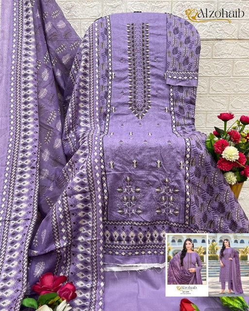 ALZOHAIB D.NO 1258 Rehmat Boutique  ALZOHAIB 1258 PAKISTANI LAWN SUITS WHOLESALER 6.jpg
