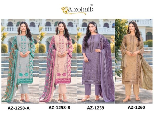 ALZOHAIB D.NO 1258 Rehmat Boutique  ALZOHAIB 1258 PAKISTANI LAWN SUITS WHOLESALER 9.jpg