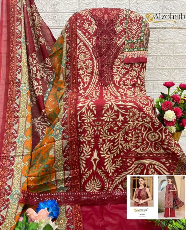 Full Set
ALZOHAIB ANAYA PURE COTTON EMBROIDERED SUITS
0
5 Rehmat Boutique  ALZOHAIB ANAYA PURE COTTON EMBROIDERED SUITS 12.jpg