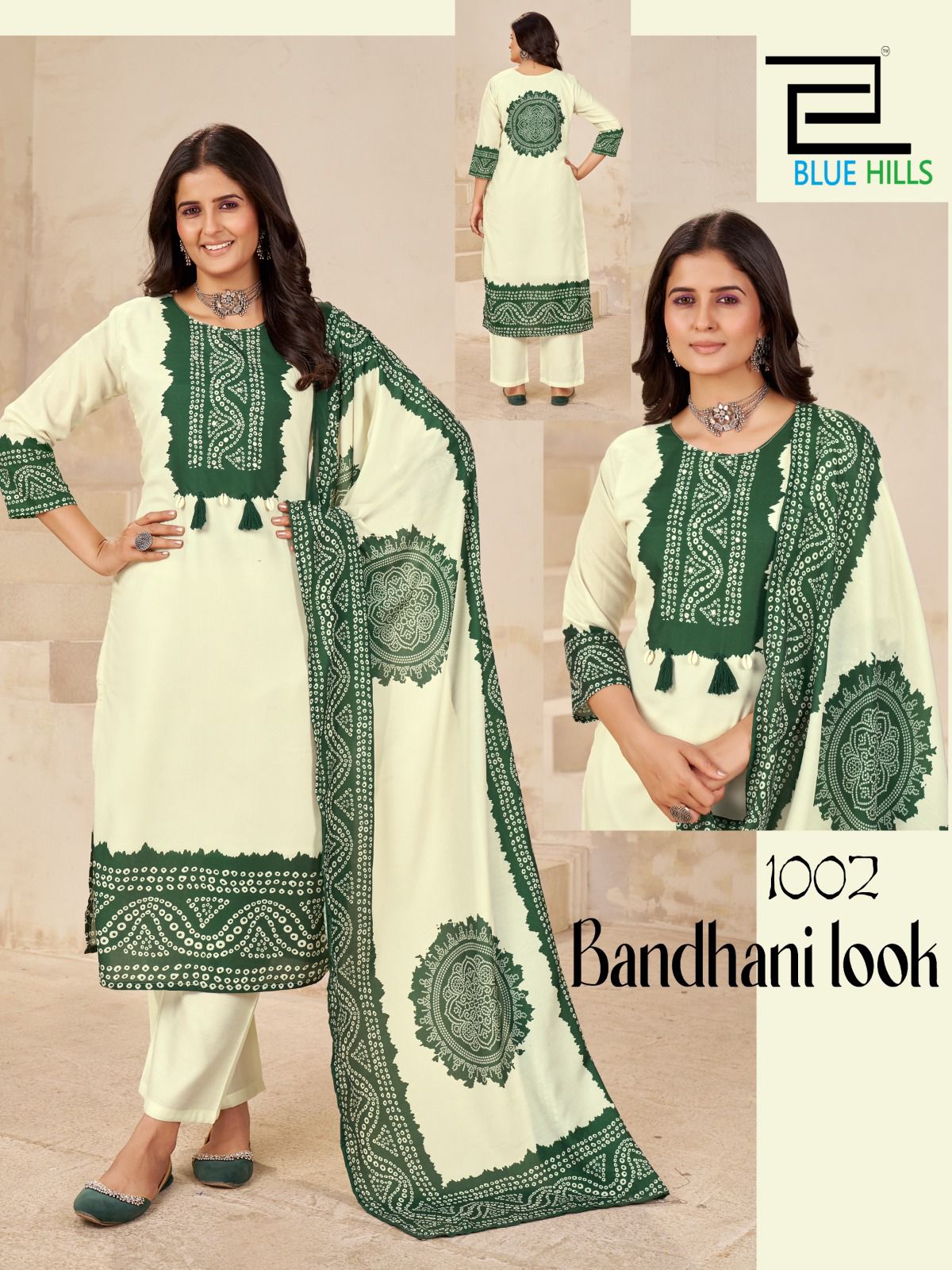BLUE HILLS BHANDANI LOOK Rehmat Boutique  BLUE HILLS BHANDANI LOOK KURTI WHOLESALER 2.jpg