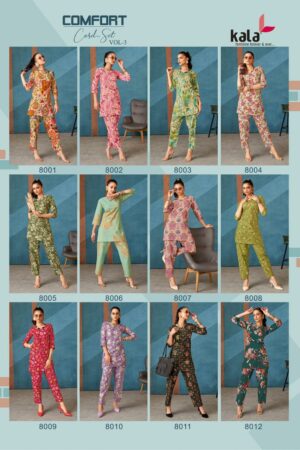 KALA COMFORT VOL 3 Rehmat Boutique  KALA COMFORT VOL 3 CORD SET WHOLESALER 1.jpg