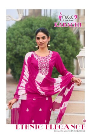 MYSTIC 9 KARACHI VOL 6 Rehmat Boutique  MYSTIC 9 KARACHI VOL 6 HEAVY RAYON PRINTED KURTI 4.jpg