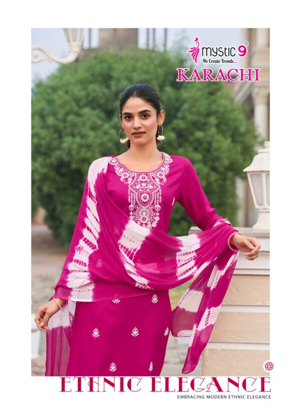 MYSTIC 9 KARACHI VOL 6 Rehmat Boutique  MYSTIC 9 KARACHI VOL 6 HEAVY RAYON PRINTED KURTI 4.jpg