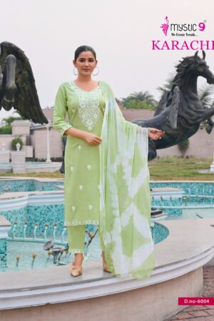 MYSTIC 9 KARACHI VOL 6 Rehmat Boutique  MYSTIC 9 KARACHI VOL 6 HEAVY RAYON PRINTED KURTI 8.jpg